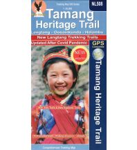 Hiking Maps Himalaya Nepa Trekking Map NL508, Tamang Heritage Trail 1:25.000 Himalayan MapHouse