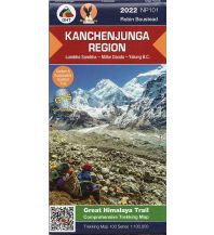 Hiking Maps Himalaya Himalayan Map House Trekking Map 100 Nepal - NP101 - Kanchenjunga Region 1:100.000 Himalayan MapHouse
