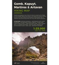 Hiking Maps Asia Cartisan Wanderkarte Gomk, Kapuyt, Martiros, Artavan 1:25.000 CARTISAN