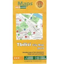 Stadtpläne Geoland City Map Tbilisi/Tiflis and Surroundings 1:10.000 1:100.000 Geoland