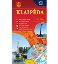 City Maps Briedis Stadtplan Litauen - Klaipeda Memel 1:15.000 Briedis