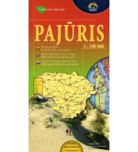 Straßenkarten Baltikum Briedis Regionalkarte 01 Litauen - Pajuris - Klapeida Region 1:100.000 Briedis
