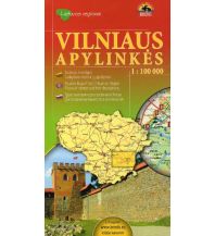 Road Maps Baltic states Briedis Straßenkarte Litauen - Vilnius Region - Vilniaus apylinkes 1:130.000 Briedis