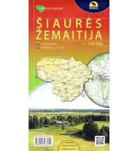 Straßenkarten Baltikum Briedis Straßenkarte Litauen - Siaures Zemaitija Nordwest-Litauen 1:130.000 Briedis