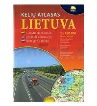 Reise- und Straßenatlanten Briedis Straßenatlas - Lietuva Litauen 1:120.000 Briedis