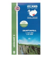 Hiking Maps Iceland Sérkort 5, Skaftafell 1:100.000 Mal og menning