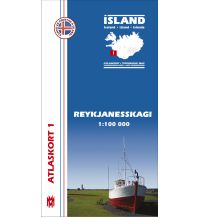 Hiking Maps Iceland Reykjanesskagi 1:100.000 Mal og menning