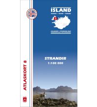 Wanderkarten Island Strandir 1:100.000 Mal og menning