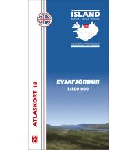 Wanderkarten Island MM Island Atlaskort 18, Eyjafjörður 1:100.000 Mal og menning