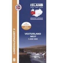 Road Maps Scandinavia Vesturland (West) Mal og menning