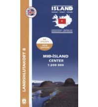Road Maps Scandinavia Mid-Island (Hochland / Mitte) Mal og menning