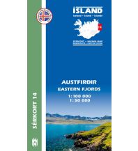 Hiking Maps Iceland Sérkort 14, Austfirðir/Eastern Fjords 1:100.000/1:50.000 Mal og menning