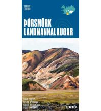 Wanderkarten Island Thorsmörk - Landmannalaugar 1:100.000 Idnu Utgafa