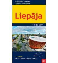 City Maps Jana Seta City Map Lettland - Liepaja 1:20.000 / 1:10.000 Jana Seta