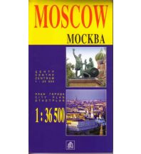 City Maps Jana Seta City Map - Moscow 1: 36.500 Jana Seta