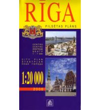 City Maps Jana Seta City Plan - Riga 1:20:000 Jana Seta