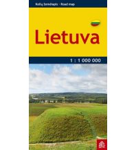 Road Maps Baltic states Jana Seta Road Map - Lithuania Litauen 1:1.000.000 Jana Seta