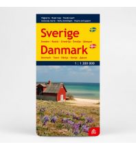 Straßenkarten Jana Seta Road Map - Schweden Dänemark. Sverige Danmark 1:1.200.000 Jana Seta