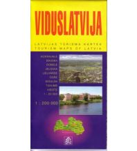 Road Maps Baltic states Jana Seta Lettland 3 - Viduslatvija 1:200.000  Zentral-Lettland Jana Seta