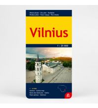 City Maps Jana Seta City Plan Litauen - Vilnius 1:25.000/1:10.000 Jana Seta