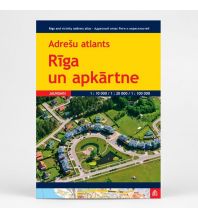 City Maps Jana Seta Stadtatlas Lettland - Riga und Umgebung 1:10.000/1:20.000/1:100.000 Jana Seta