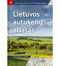 Reise- und Straßenatlanten Jana Seta Road Atlas - Lithuania Litauen 1:200.000 Jana Seta