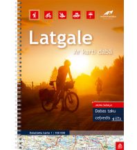 Road Maps Baltic states Jana Seta Atlas Lettland - Latgale - Lettgallen - Lettland Ost 1:100.000 Jana Seta