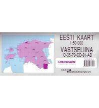Hiking Maps Europe Vastseliina 1:50.000 Jana Seta