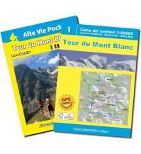 Long Distance Hiking Carta dei sentieri 1, Tour du Mont Blanc 1:50.000 L'Escursionista