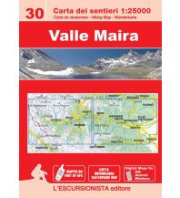 Hiking Maps Italy Escursionista-Karte Valle Maira 1:25.000 L'Escursionista