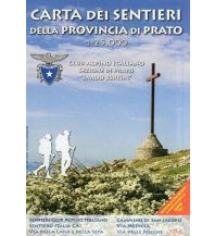 Hiking Maps Apennines Carta dei sentieri della Provincia di Prato 1:25.000 Club Alpino Italiano - B.E.L.C.A. Firenze