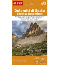 Hiking Maps Italy 4Land Wanderkarte 186, Sextner Dolomiten 1:25.000 4Land