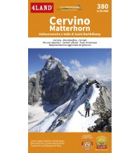 Hiking Maps Switzerland 4Land Wanderkarte 380, Cervino/Matterhorn 1:25.000 4Land