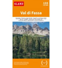 Mountainbike-Touren - Mountainbikekarten 4Land-Karte 133, Val di Fassa/Fassatal 1:25.000 4Land