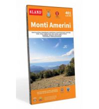 Hiking Maps Italy 4Land Wanderkarte 401, Monti Amerini 1:25.000 4Land