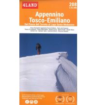 Wanderkarten Apennin Appennino Tosco-Emiliano 1:25.000 4Land