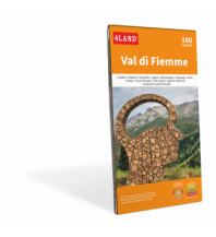 Wanderkarten Südtirol & Dolomiten 4Land Wanderkarte 100, Val di Fiemme/Fleimstal 1:25.000 4Land