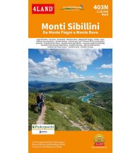 Mountainbike-Touren - Mountainbikekarten 4Land Wanderkarten-Set 403, Monti Sibillini 1:25.000 4Land