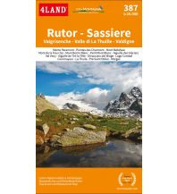 Hiking Maps Switzerland 4Land Wanderkarte 387, Rutor, Sassière 1:25.000 4Land