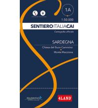 Weitwandern 4Land-Karte SICAI 1a Sardegna/Sardinien 1:50.000 4Land