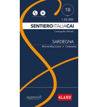 Long Distance Hiking 4Land-Karte SICAI 1b Sardegna/Sardinien 1:50.000 4Land