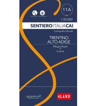 Weitwandern 4Land-Karte SICAI 11a Trentino-Alto Adige/Südtirol 1:50.000 4Land