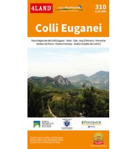 Wanderkarten Italien 4Land Wanderkarte 310, Colli Euganei/Euganäische Hügel 1:15.000 4Land