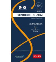 Weitwandern 4Land-Karte SICAI 10a Lombardia/Lombardei 1:50.000 4Land