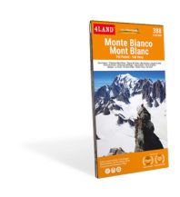 Hiking Maps Switzerland 4Land Wanderkarte 388, Monte Bianco/Mont Blanc 1:25.000 4Land
