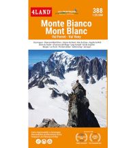 Wanderkarten Schweiz & FL 4Land Wanderkarte 388, Monte Bianco/Mont Blanc 1:25.000 4Land