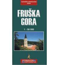 Wanderkarten Serbien + Montenegro Intersistem Kartografija Wanderkarte Fruška Gora 1:58.000 Intersistem Kartografija