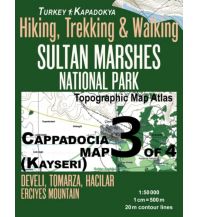 Wanderkarten Türkei Hiking, Trekking & Walking Atlas 3 of 4, Sultan Marshes National Park 1:50.000 Createspace
