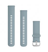 Sport und Fitness Garmin Schnellwechsel-Armband 20mm Silikon Hellblau mit Teilen in Silber Garmin