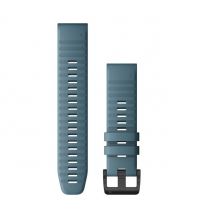 Sport und Fitness Garmin QuickFit Armband 22mm Silikon Taubenblau mit Teilen in Schwarz
 Garmin